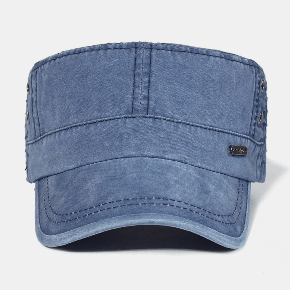 Relaxed Fit Vintage Military Baseball Cap for Men