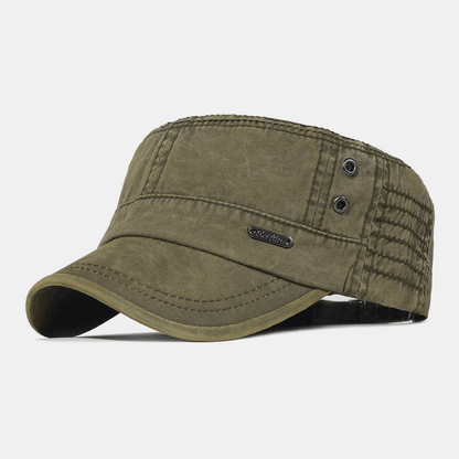 Relaxed Fit Vintage Military Baseball Cap for Men