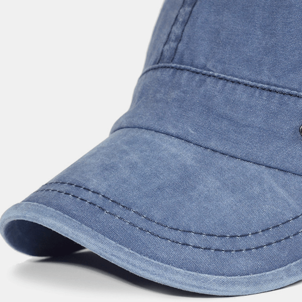 Relaxed Fit Vintage Military Baseball Cap for Men