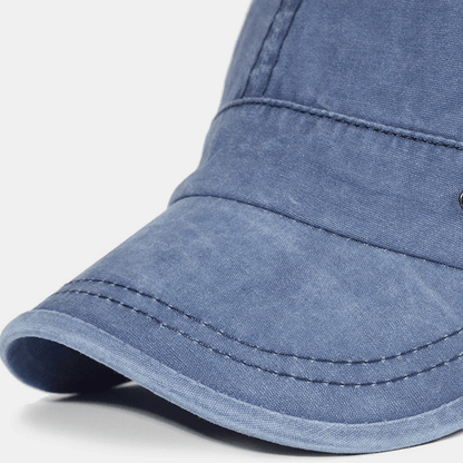 Relaxed Fit Vintage Military Baseball Cap for Men
