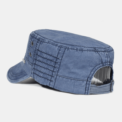 Relaxed Fit Vintage Military Baseball Cap for Men