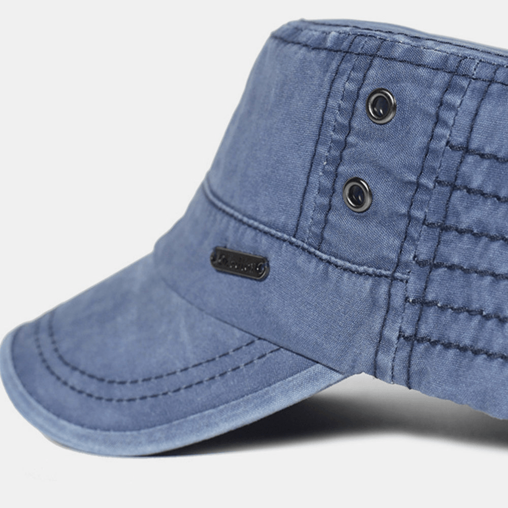 Relaxed Fit Vintage Military Baseball Cap for Men