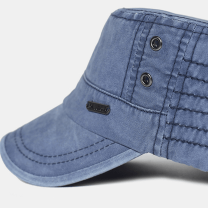 Relaxed Fit Vintage Military Baseball Cap for Men