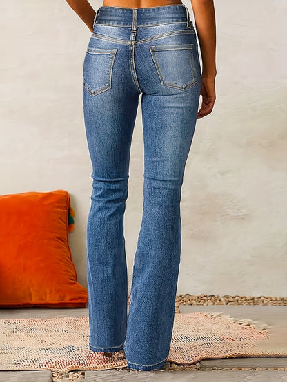 Women's Comfort Wide Leg High Waist Jeans