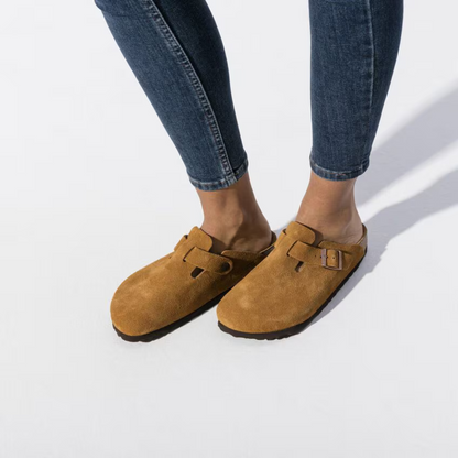 Men's Comfortable Leather Slip On Clogs Summer Shoes