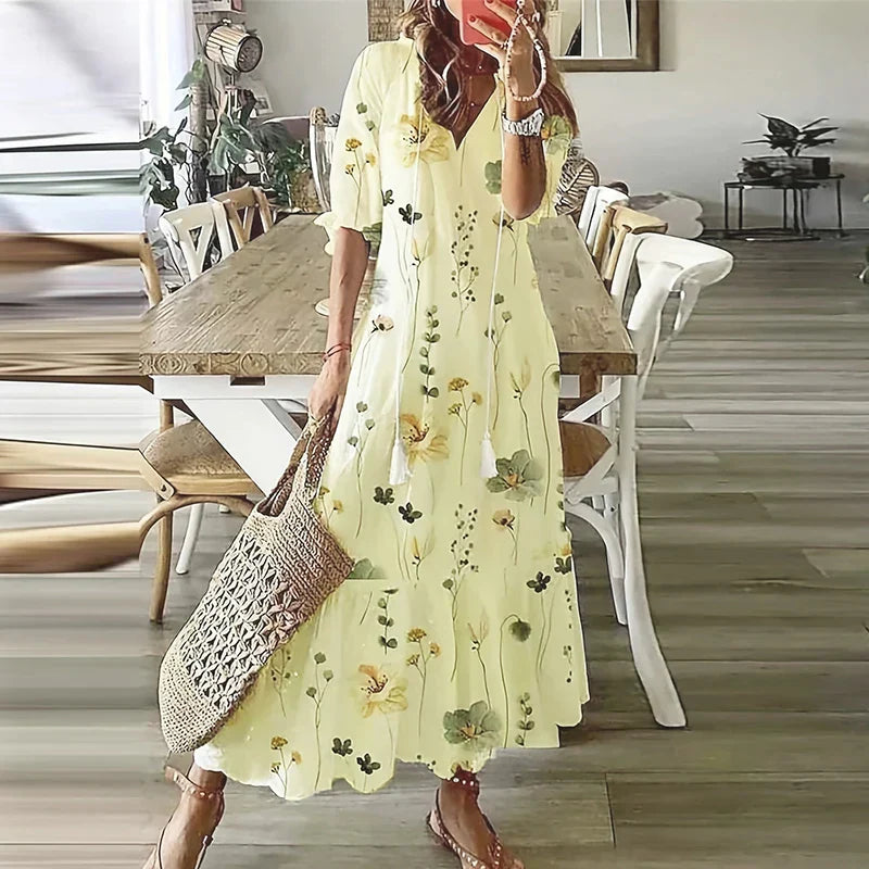 Chic Long Summer Dress for Ladies