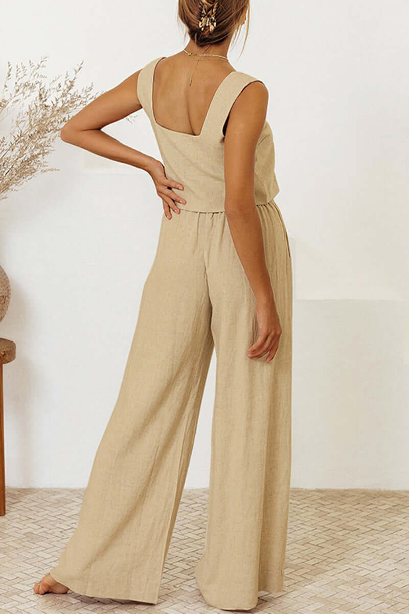 Ladies Summer Vest and Leggings Outfit