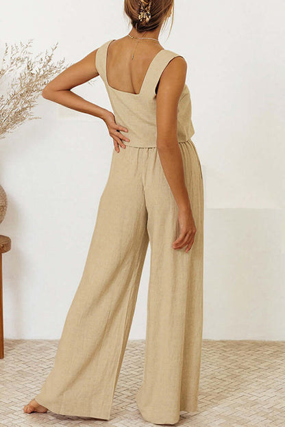 Ladies Summer Vest and Leggings Outfit