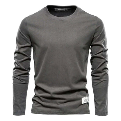 Relaxed Fit Men's Crew Neck Long Sleeve Tee