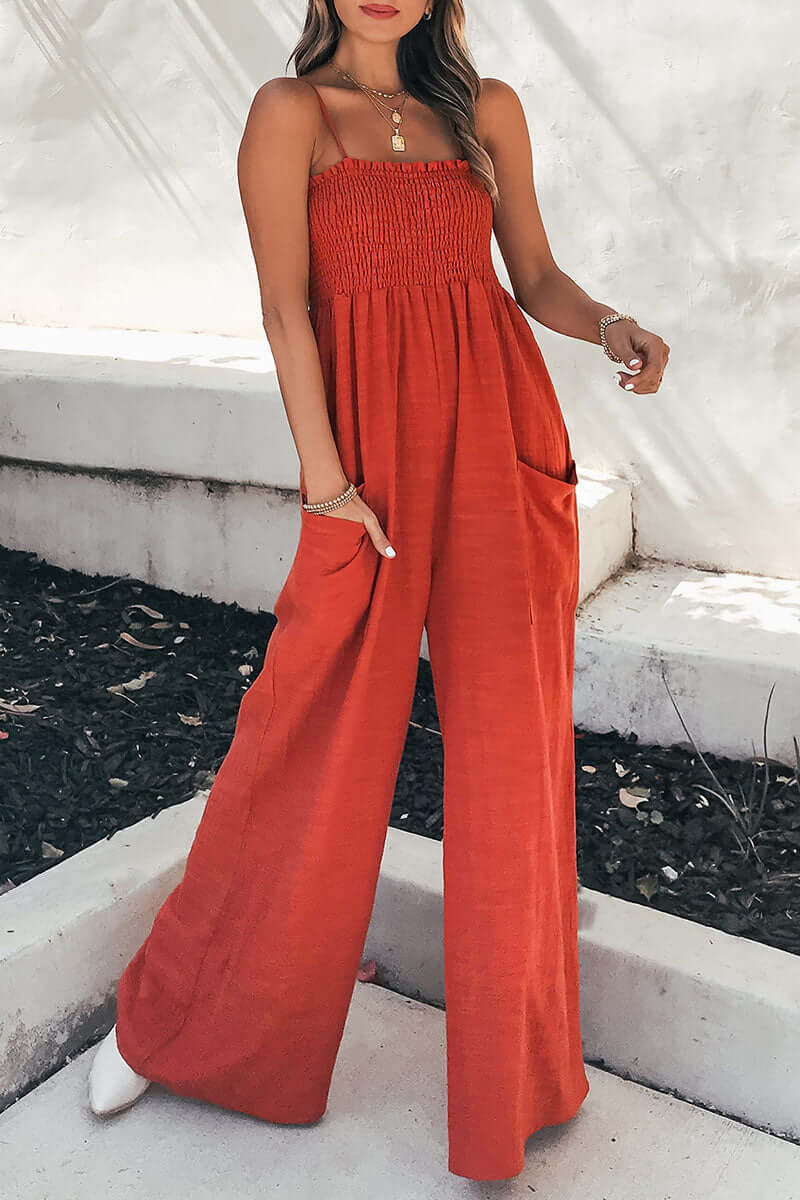 Loose Fit Tank Style Jumpsuit - Luxivelle