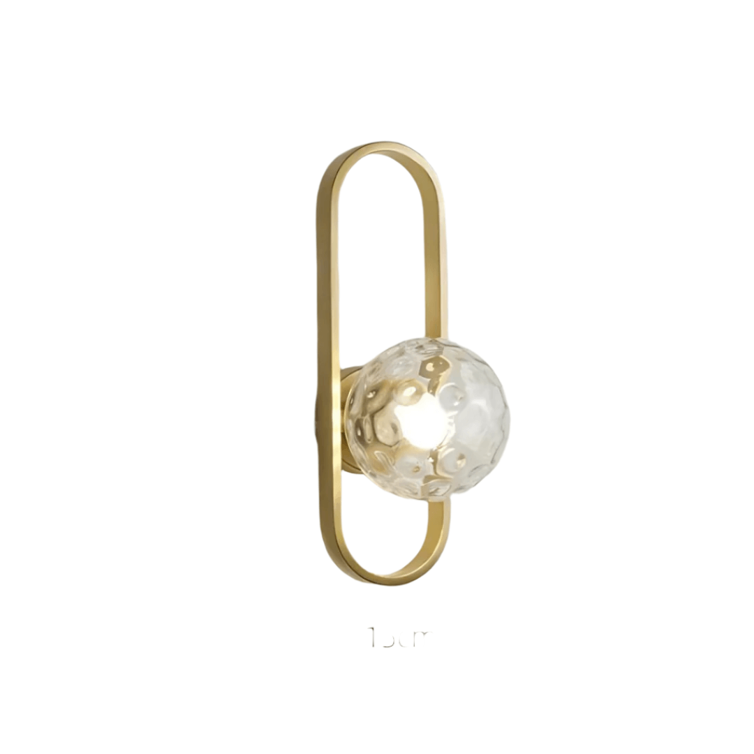 Contemporary LED Glass Wall Light Fixture
