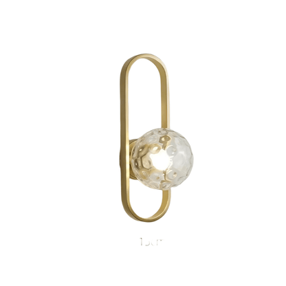 Contemporary LED Glass Wall Light Fixture