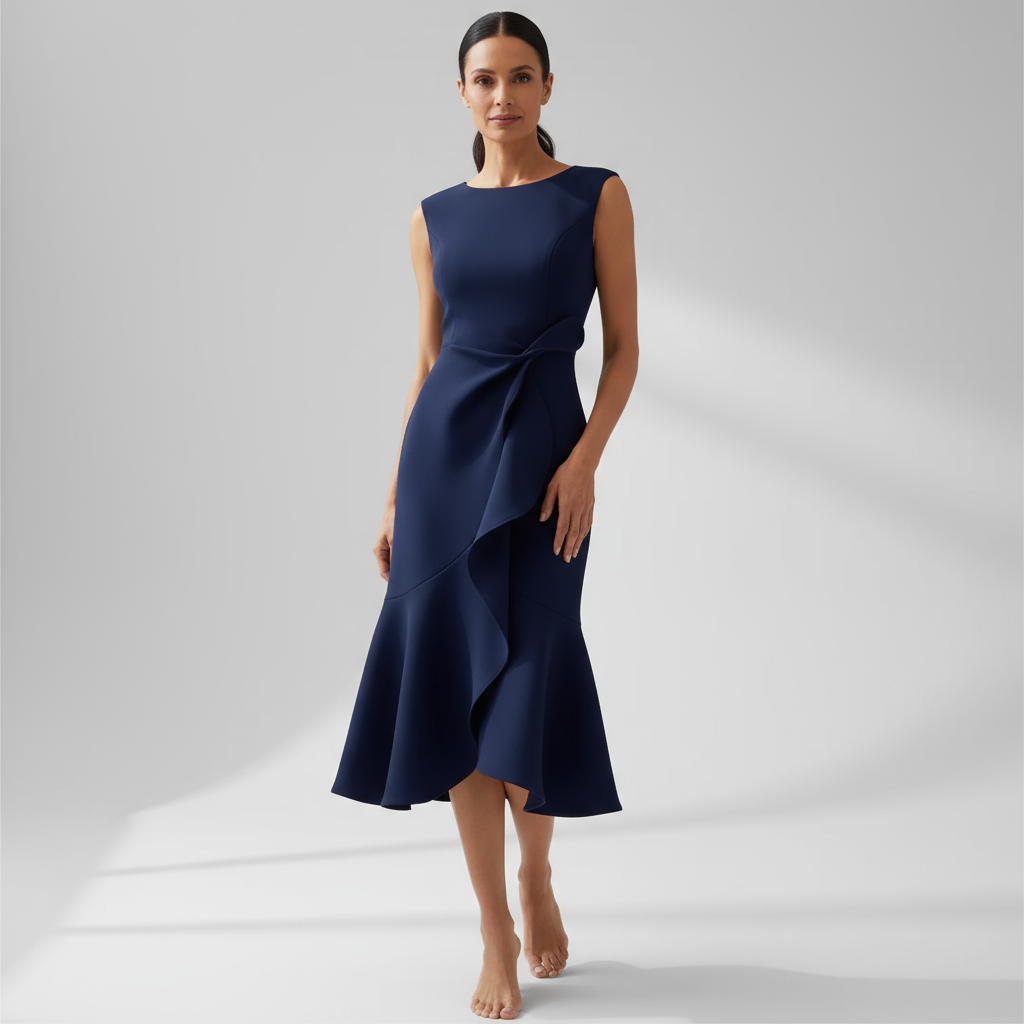 Elegant Flowy Midi Dress