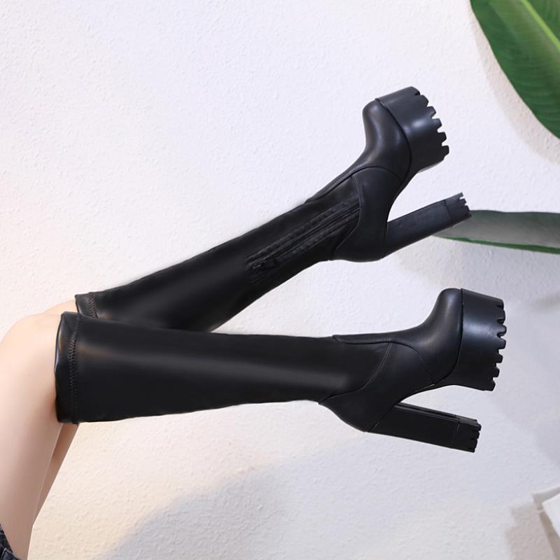 Elegant Block Heel Ankle Boots