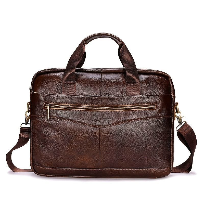 Authentic Leather Mens Crossbody Bag – Adjustable Strap