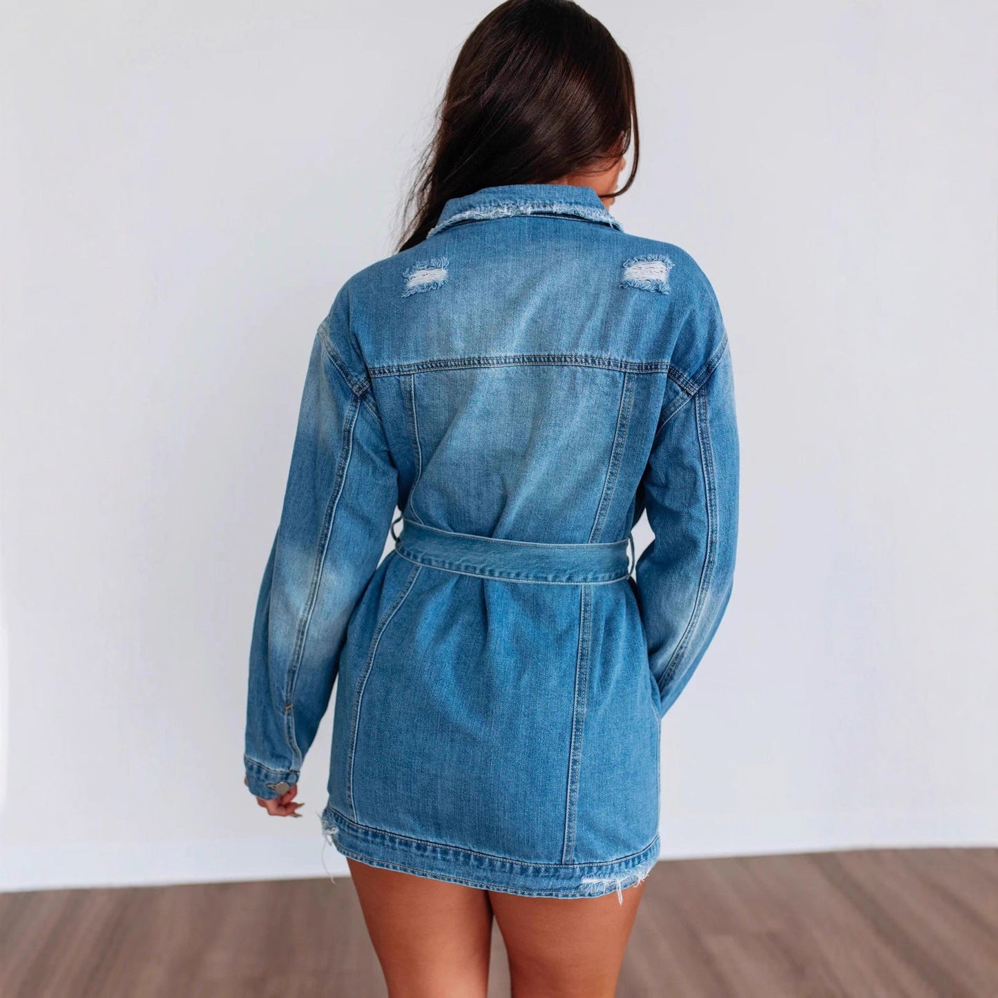 Relaxed Fit Denim Shirt Dress