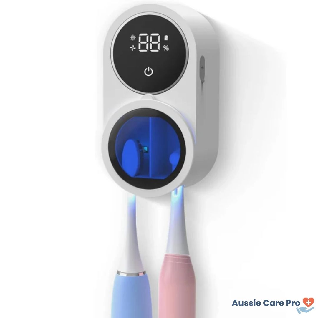 Automatic Toothbrush Sanitizer with UV Cleaner and Dryer - Luxivelle