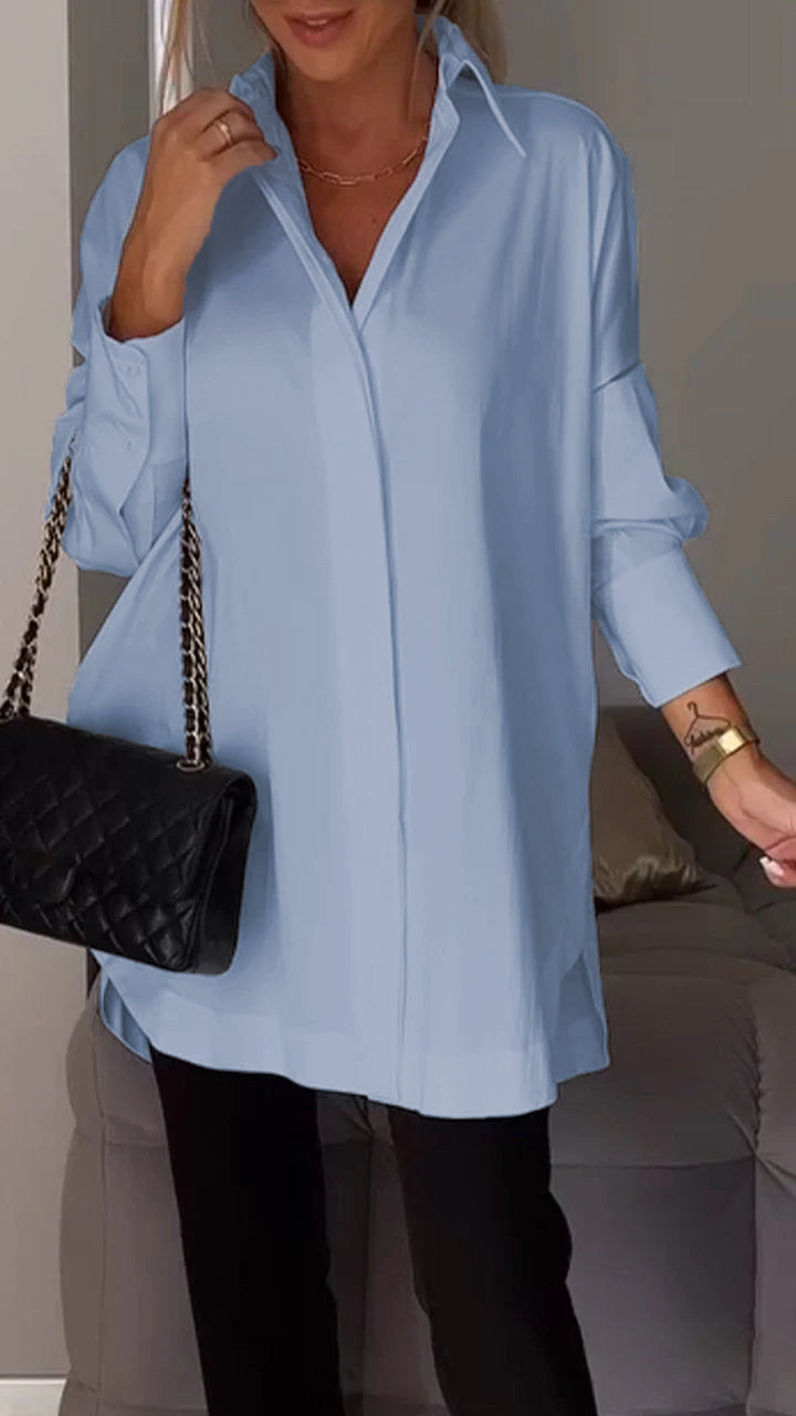 Ladies Relaxed Fit Casual Button Shirt