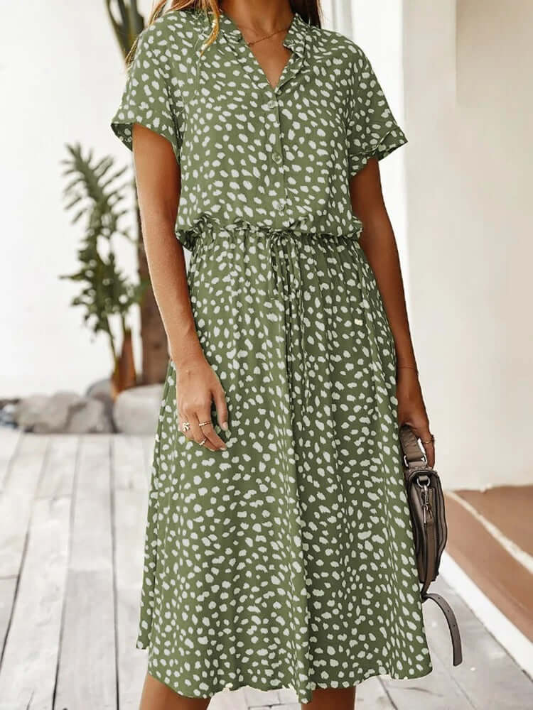 Classic Knee Length Sleeve Dress