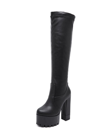 Elegant Block Heel Ankle Boots