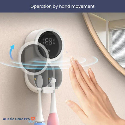 Automatic Toothbrush Sanitizer with UV Cleaner and Dryer
