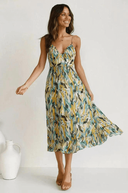 Vibrant Garden Party Dress
