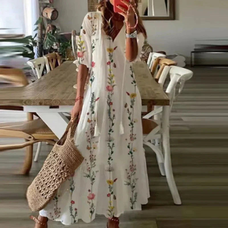 Chic Long Summer Dress for Ladies