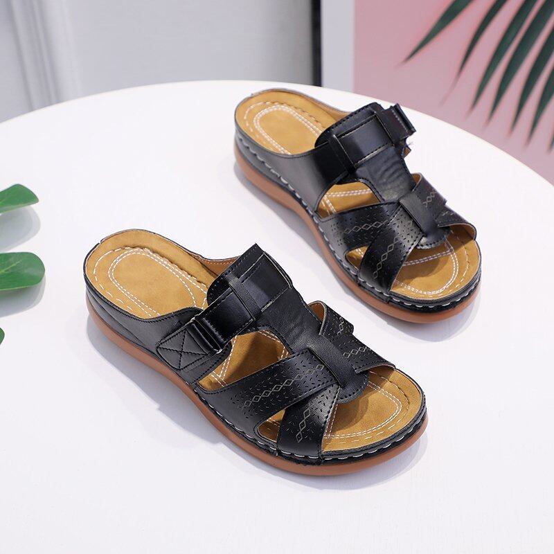 Vintage Style Comfortable Wedge Sandals