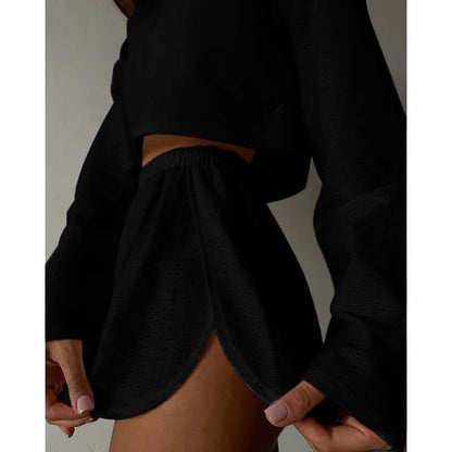 Ladies' Breathable Summer Sleep Set - Top & Shorts