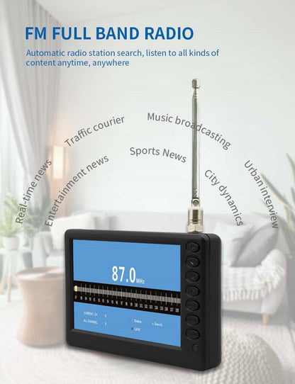 Compact Rechargeable 9-Inch LED Portable TV