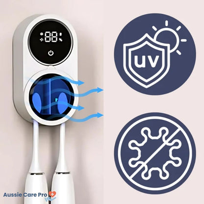 Automatic Toothbrush Sanitizer with UV Cleaner and Dryer