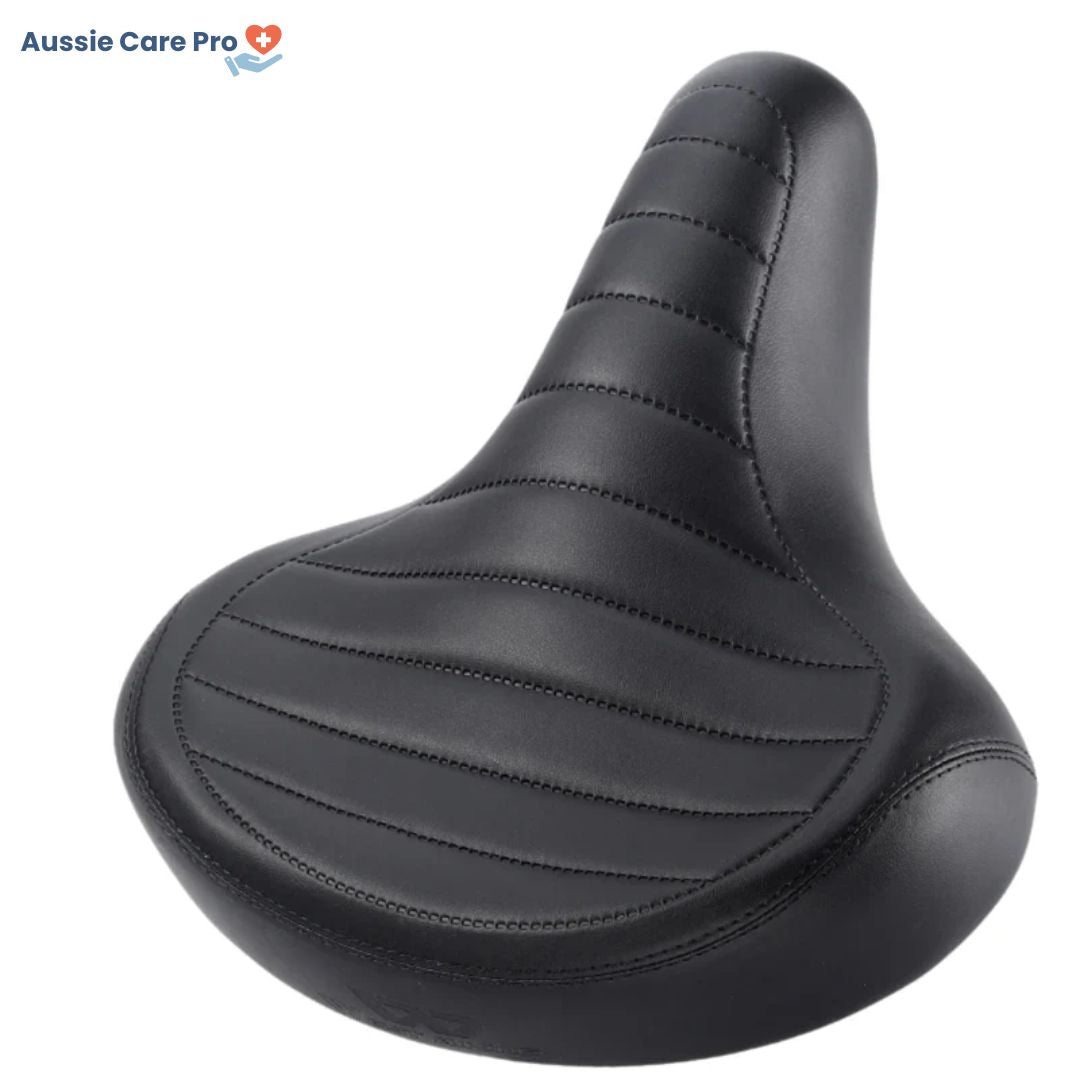 Classic Cushion Bike Seat – Extra Wide Leather Cushion - Luxivelle