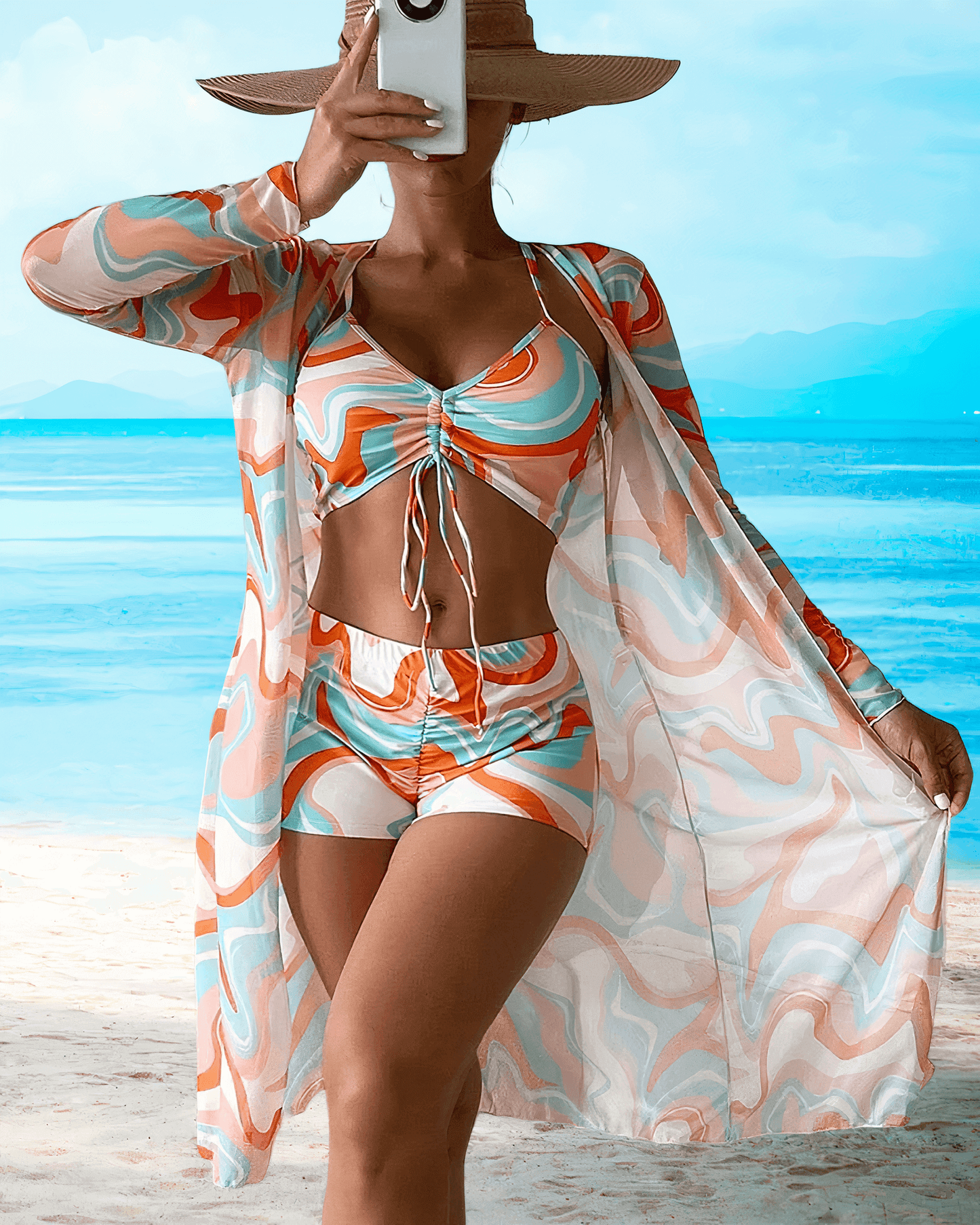 Summer 3-Piece Swimsuit Set - Luxivelle