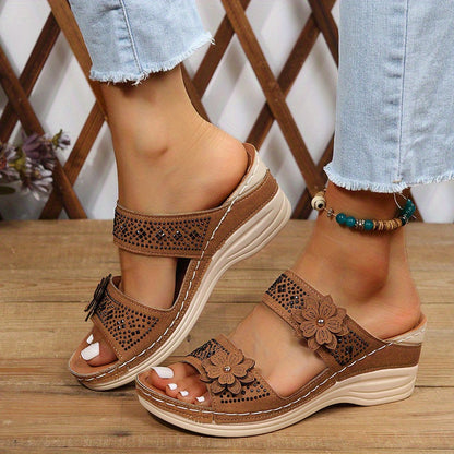Delor | Comfortable Flower Sandals