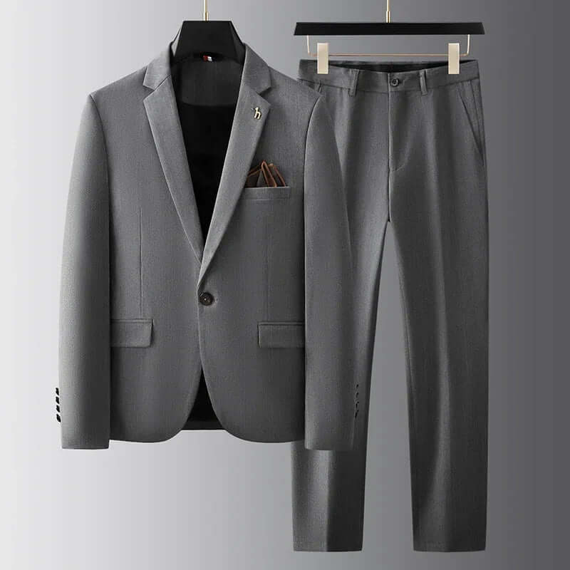 Relaxed Fit Mens Wired Suit Set - Luxivelle