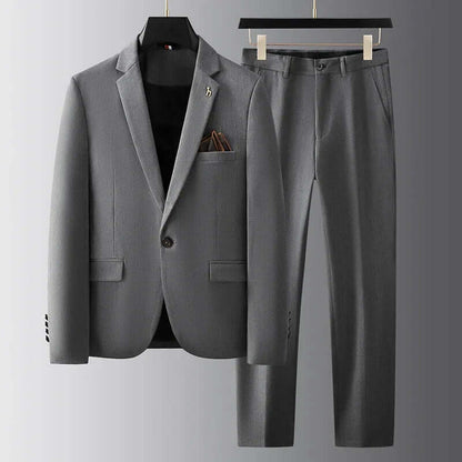 Relaxed Fit Mens Wired Suit Set - Luxivelle