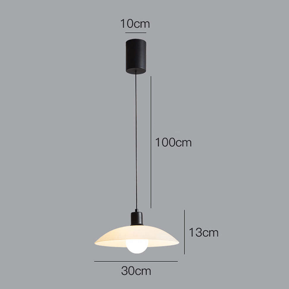 Sleek Clear Glass Hanging Light Fixture