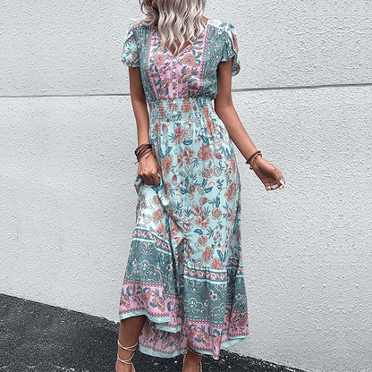 Flowy Long Viscose Dress