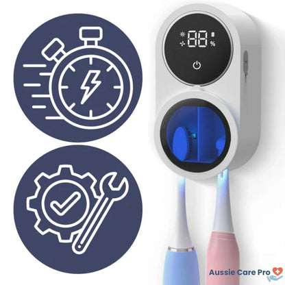 Automatic Toothbrush Sanitizer with UV Cleaner and Dryer