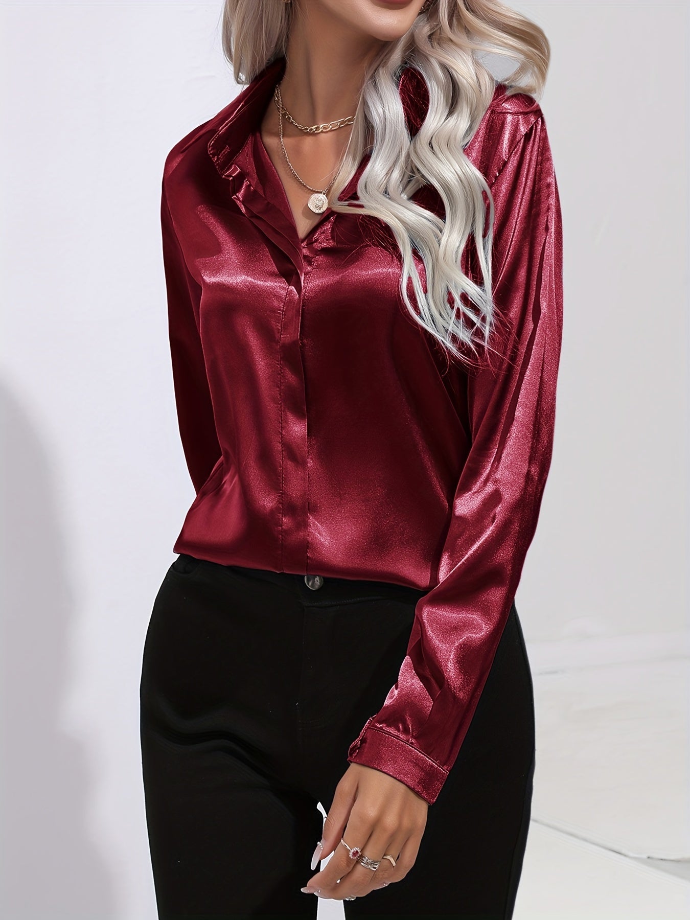 Ladies Classic Point Collar Shirt