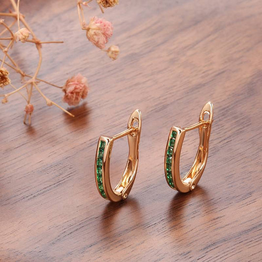 Beautiful Emerald Drop Earrings - Luxivelle