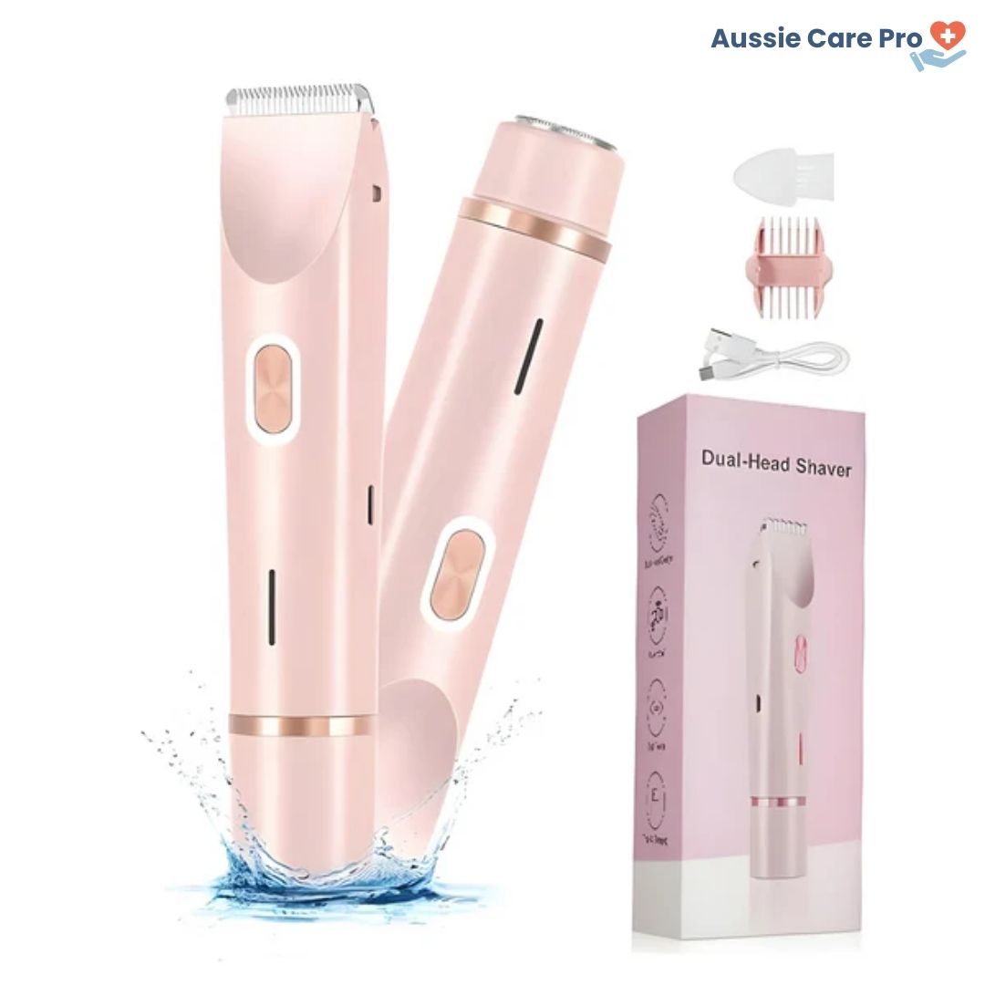 Compact Lady Shaver & Epilator - Wet Dry Rechargeable - Luxivelle