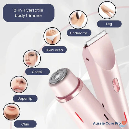 Compact Lady Shaver & Epilator - Wet Dry Rechargeable