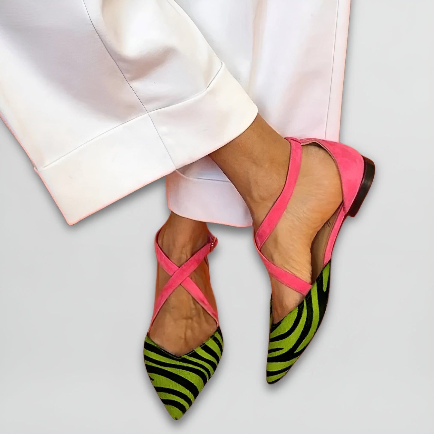 Comfortable Strap Dance Flats - Luxivelle