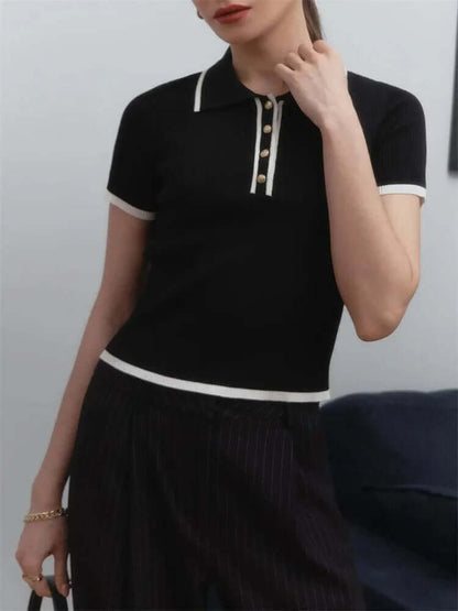 Soft Cotton Polo Top