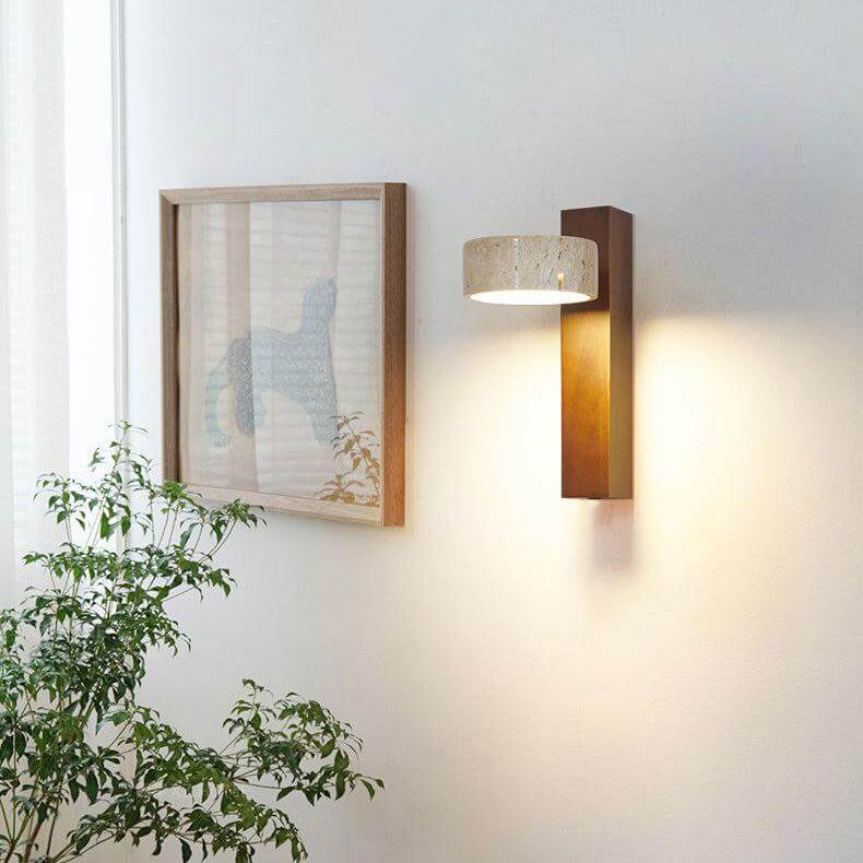 Adjustable Natural Wood LED Wall Light