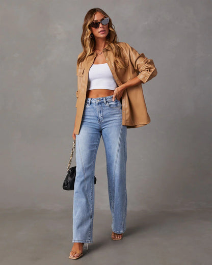 Classic Fit Women's Straight Leg Jeans Pants