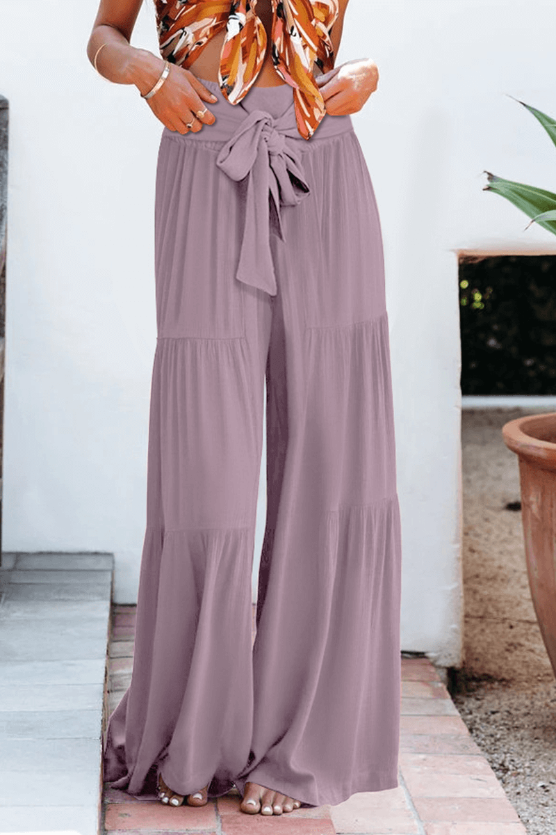 Comfortable Women's Relaxed Fit Wide Leg Trousers