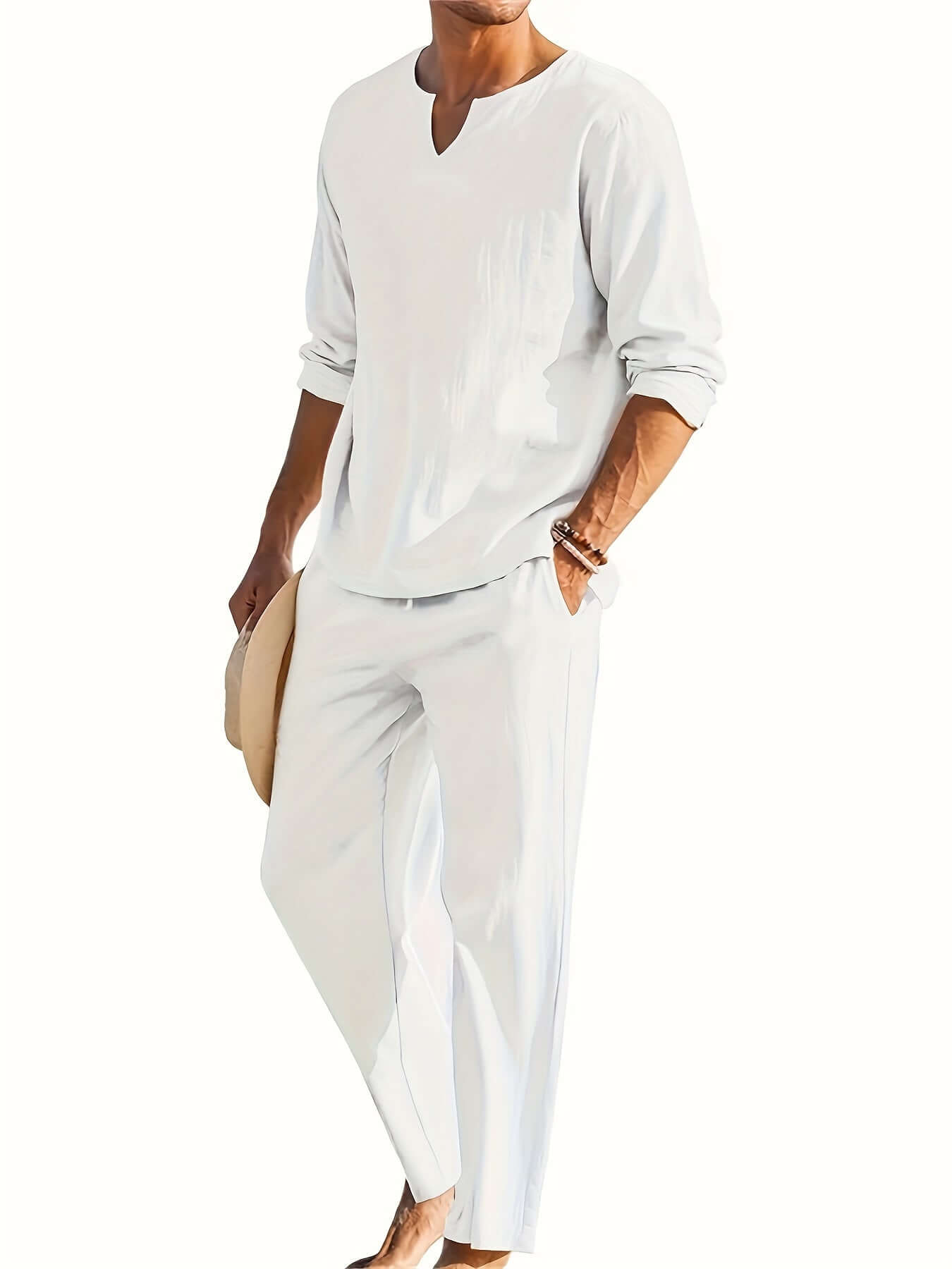 Relaxed Fit 2 Piece Mens Suit Set