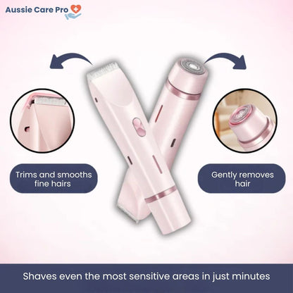 Compact Lady Shaver & Epilator - Wet Dry Rechargeable